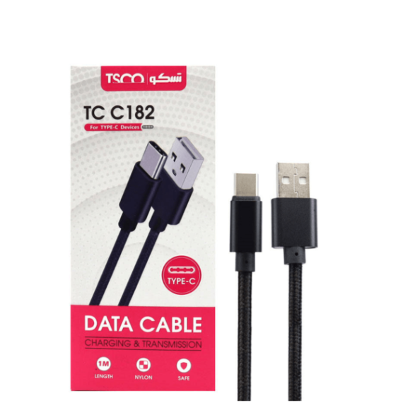 خرید آنلاین کابل تبدیل USB به USB-C تسکو مدل TC C182 طول 1 متر در زنجان